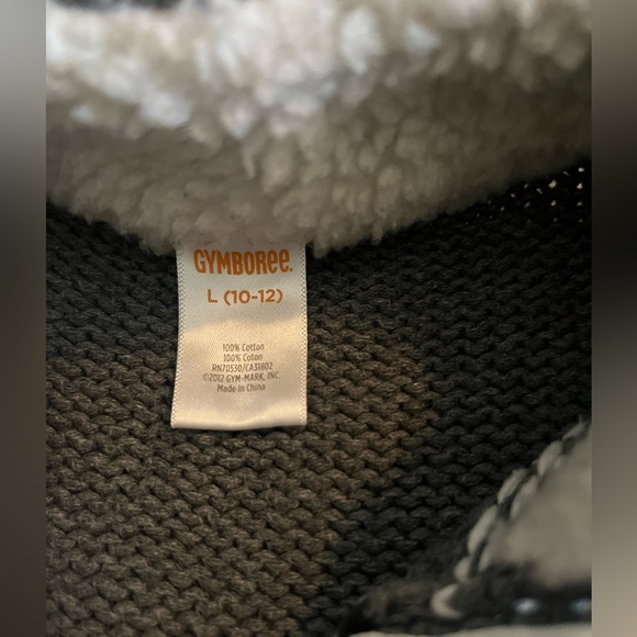 Gymboree Gray Patterned Sweater boys 10/12 - Picture 3 of 4